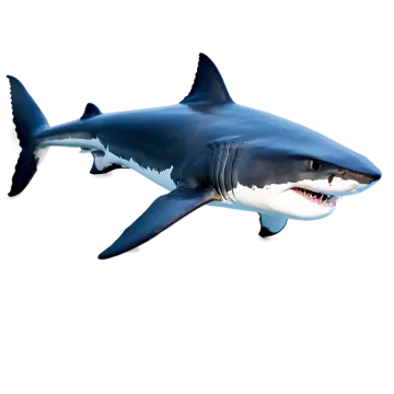 a great white shark with its mouth open