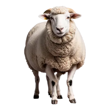 sheep isolated on a white background