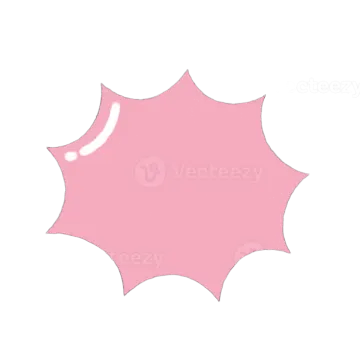 a pink star with black outlines