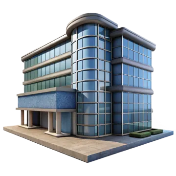 the building is blue