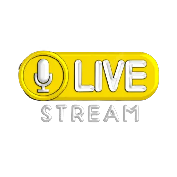 the live stream logo on a white background
