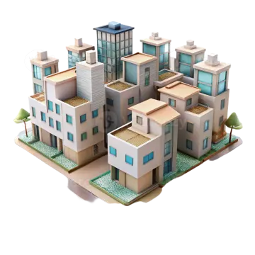 a 3d model of a modern house
