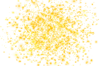 a lot of gold glitter on a white background