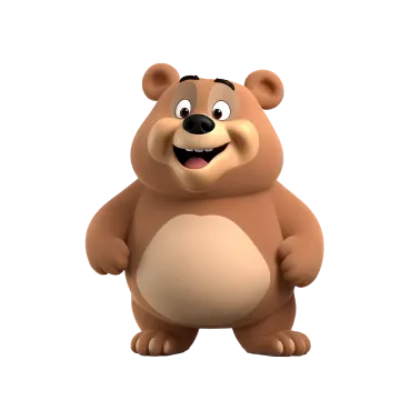 a brown bear standing on its hinds