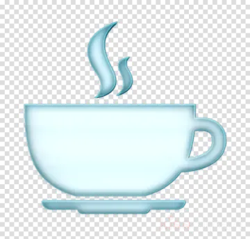 a cup of coffee on a transparent background