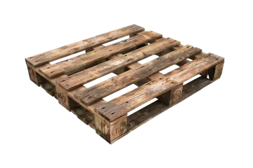 a wooden crate with two sides and one end
