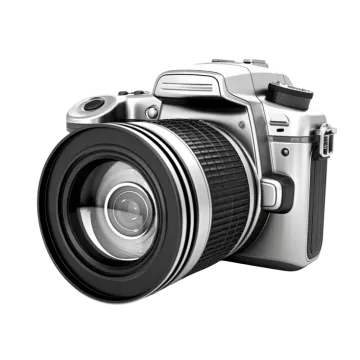 a digital camera on a white background