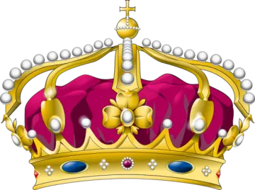 a crown with pearls on it