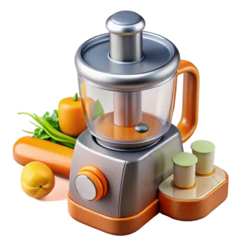 a blender with vegetables and carrots in it