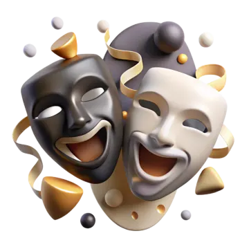 two masks in the shape of a ball