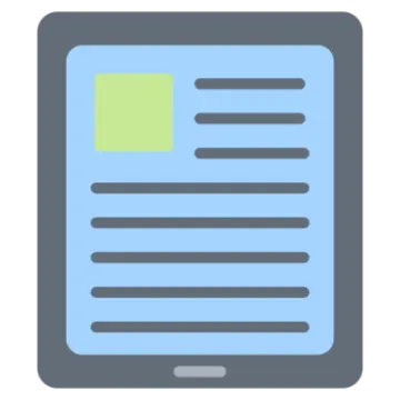 an image of a tablet with a green screen