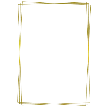 a golden frame on a white background