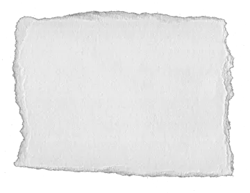 a piece of white paper on a white background