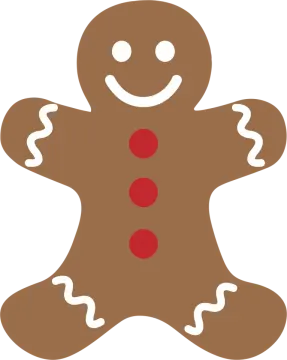a ginger with a red dot on it