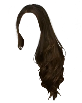 a close up of a long brown hair