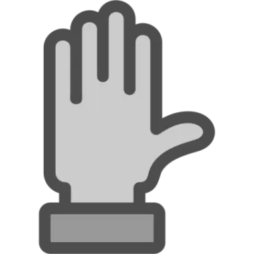 a hand with two fingers on it