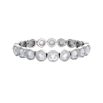 a white gold and diamond bracelet