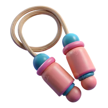 a pair of pink and blue ear plugs