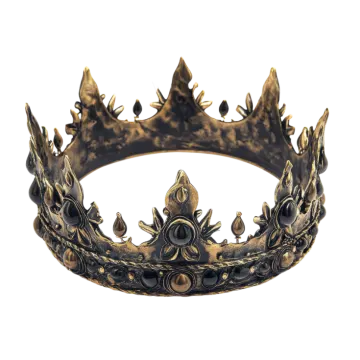 a gold crown on a white background