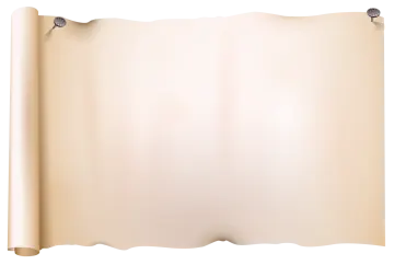 a scroll on a white background