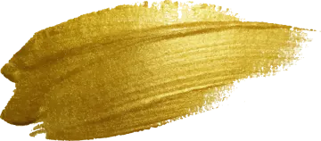 a yellow brush stroke on white background