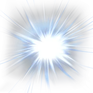 a blue star burst on a white background