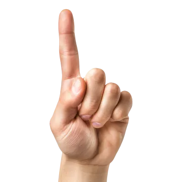 a person's hand holding up a peace sign