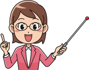 a woman in a pink suit holding a pointer