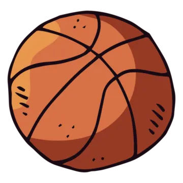 a basketball ball on a white background