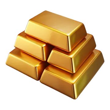 a pile of gold bars