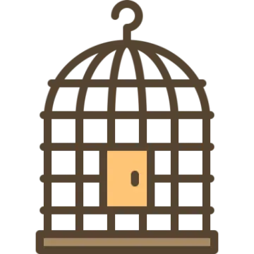 a bird in a cage