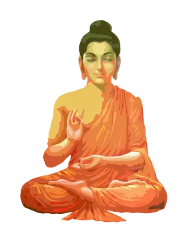 an image of a person sitting in the lotus position