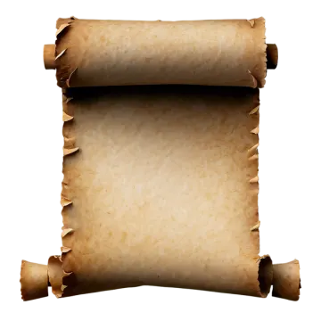 an old scroll on a white background