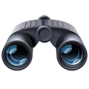 a pair of binoculars on a white background
