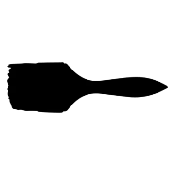 a black and white silhouette of a knife