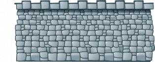 a stone wall with a white background