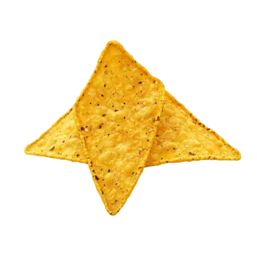 a pile of toro chips on a white background