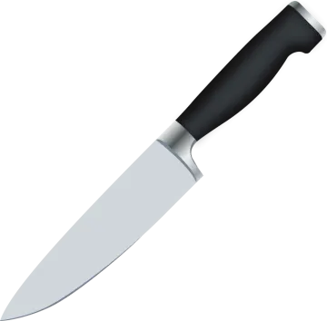 a knife on a white background