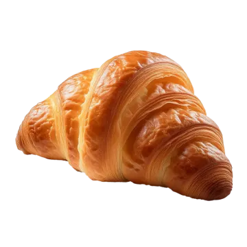 a close up of a crois on a white background