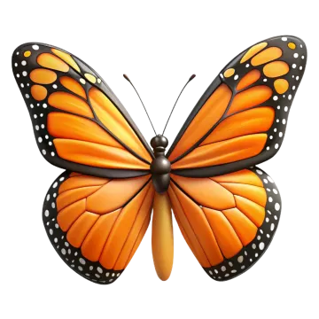 a butterfly with orange and black wings