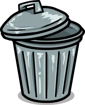 a trash can clipart