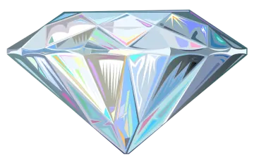 a diamond on a white background