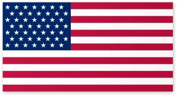 an american flag on a white background