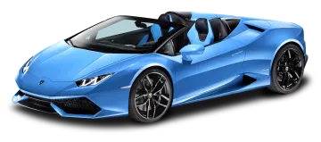 a blue sports car on a white background