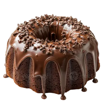 a chocolate cake with chocolate frosting on top