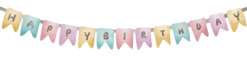 happy birthday bunting banner