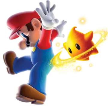 a cartoon character running with a fire in his hand