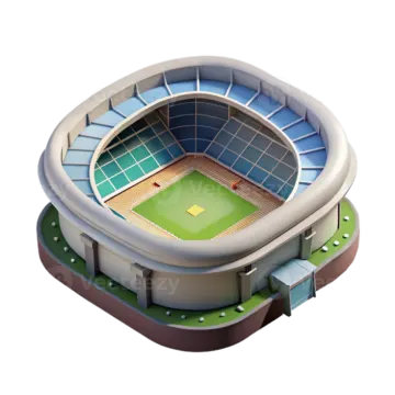 a 3d rendering of a soccer stadium