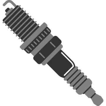 a black and white image of a spark