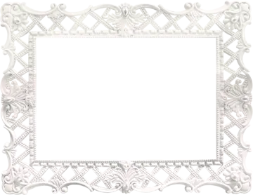 an ornate frame with a white background